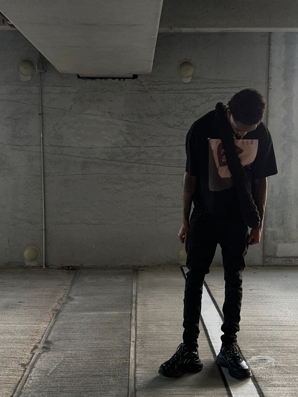 Vamp Frayed Cropped Tee